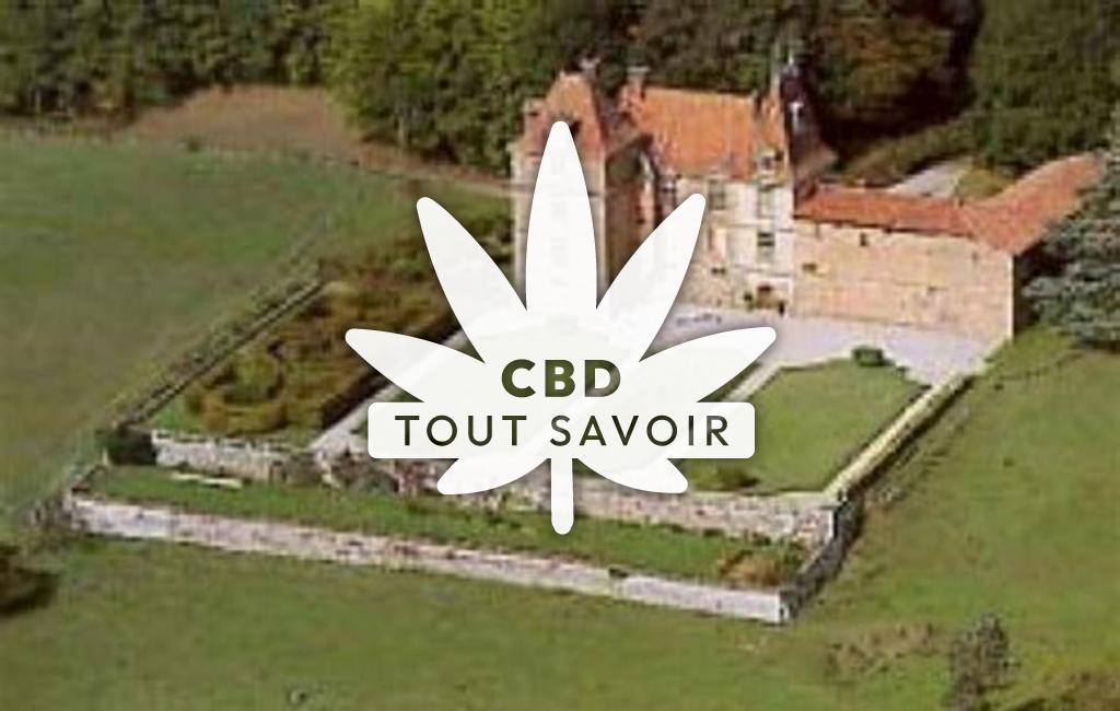 Village à Bresson avec feuille Cannabis CBD