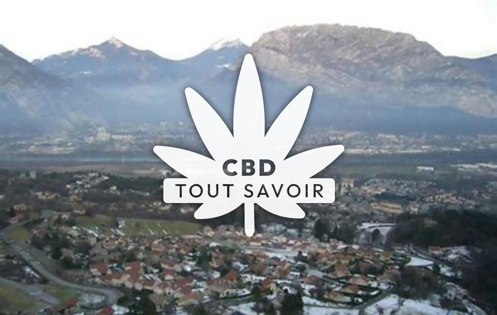Village à Sassenage avec feuille Cannabis CBD