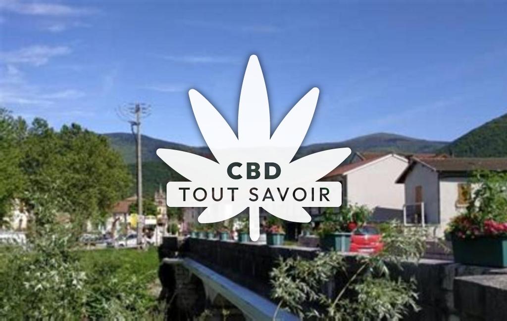Village à Vif avec feuille Cannabis CBD