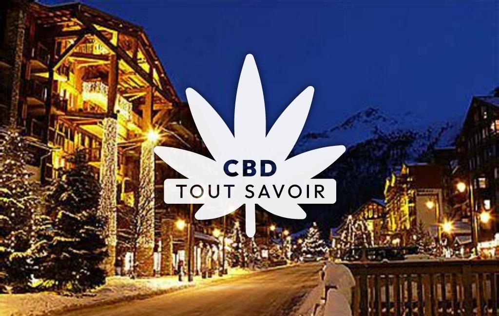 Village à Soleymieu avec feuille Cannabis CBD