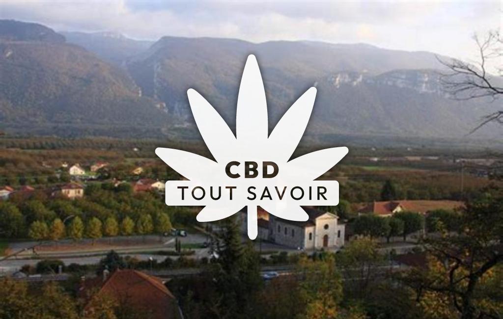 Village à Beaulieu avec feuille Cannabis CBD