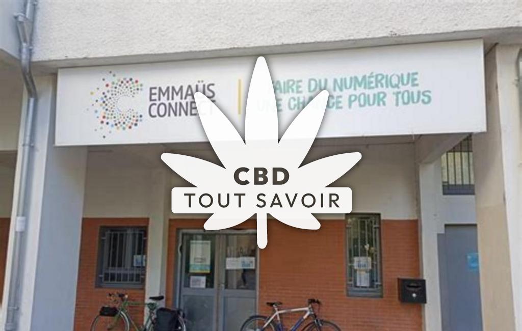 Village à Charancieu avec feuille Cannabis CBD