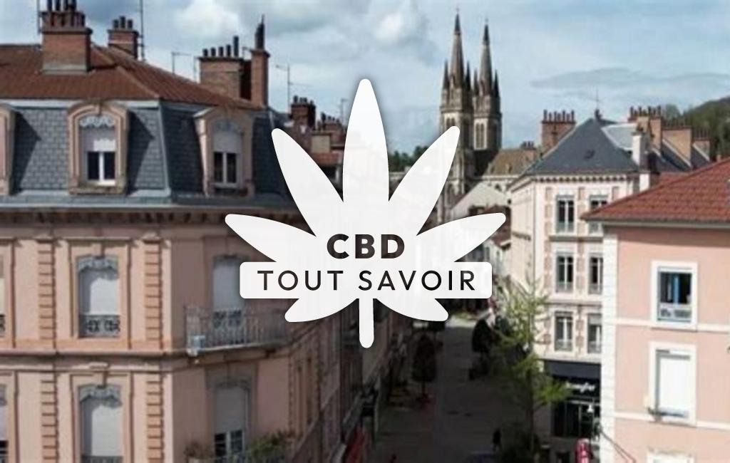 Village à Voiron avec feuille Cannabis CBD