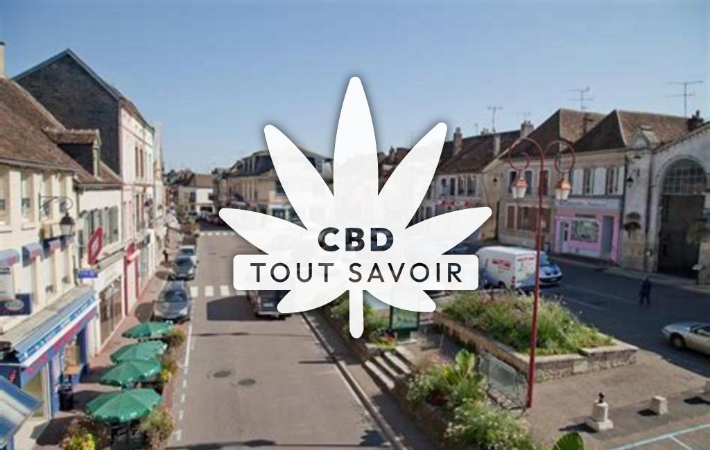 Village à Courtenay avec feuille Cannabis CBD
