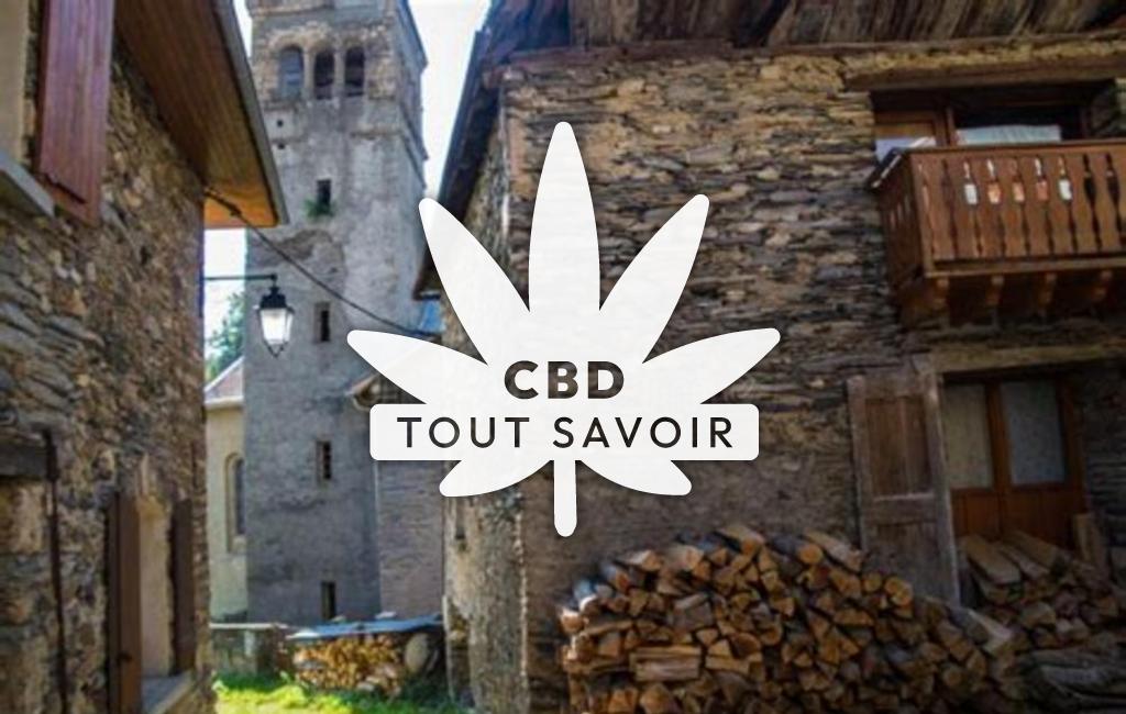 Village à Ornon avec feuille Cannabis CBD