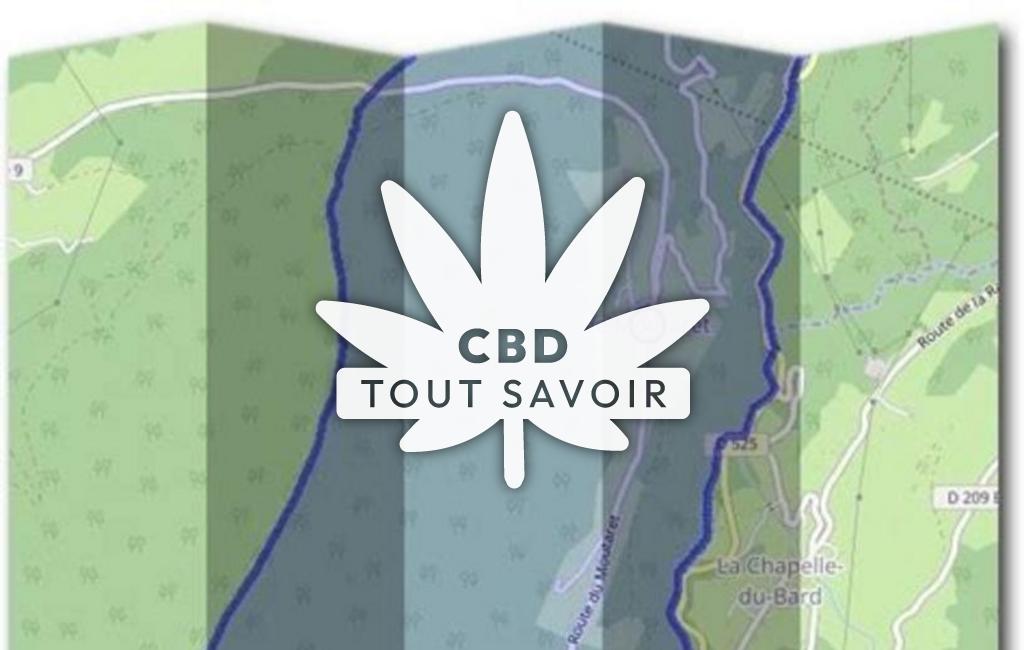 Village à Le-Moutaret avec feuille Cannabis CBD