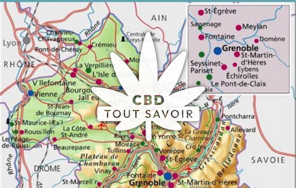 Village à Plan avec feuille Cannabis CBD