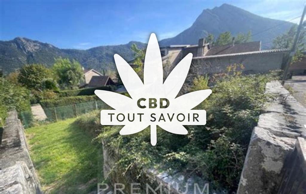 Village à Saint-Paul-de-Varces avec feuille Cannabis CBD