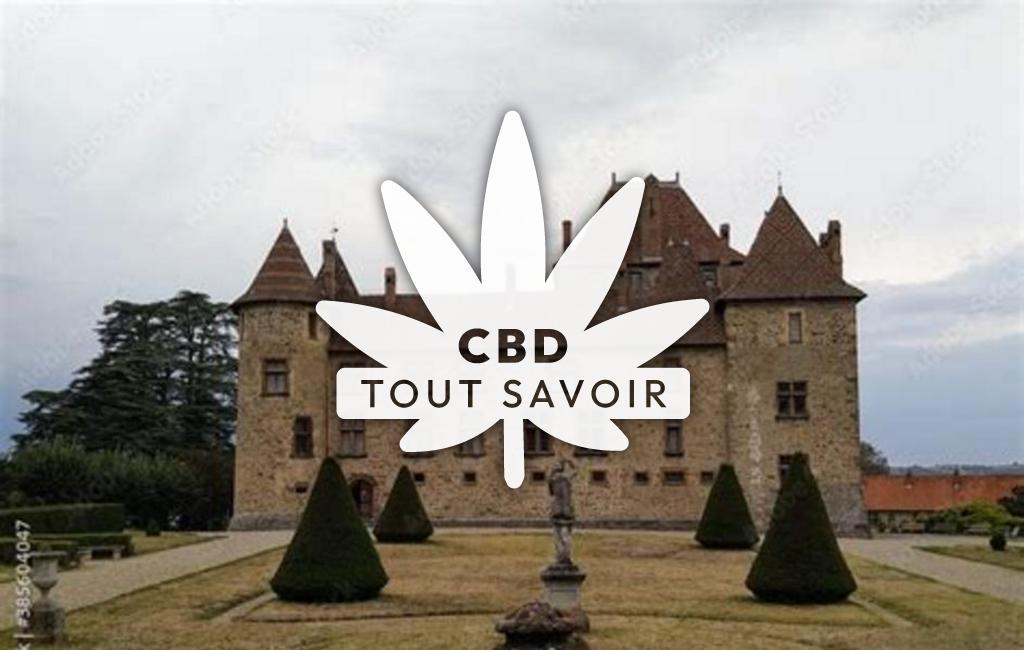 Village à Septeme avec feuille Cannabis CBD