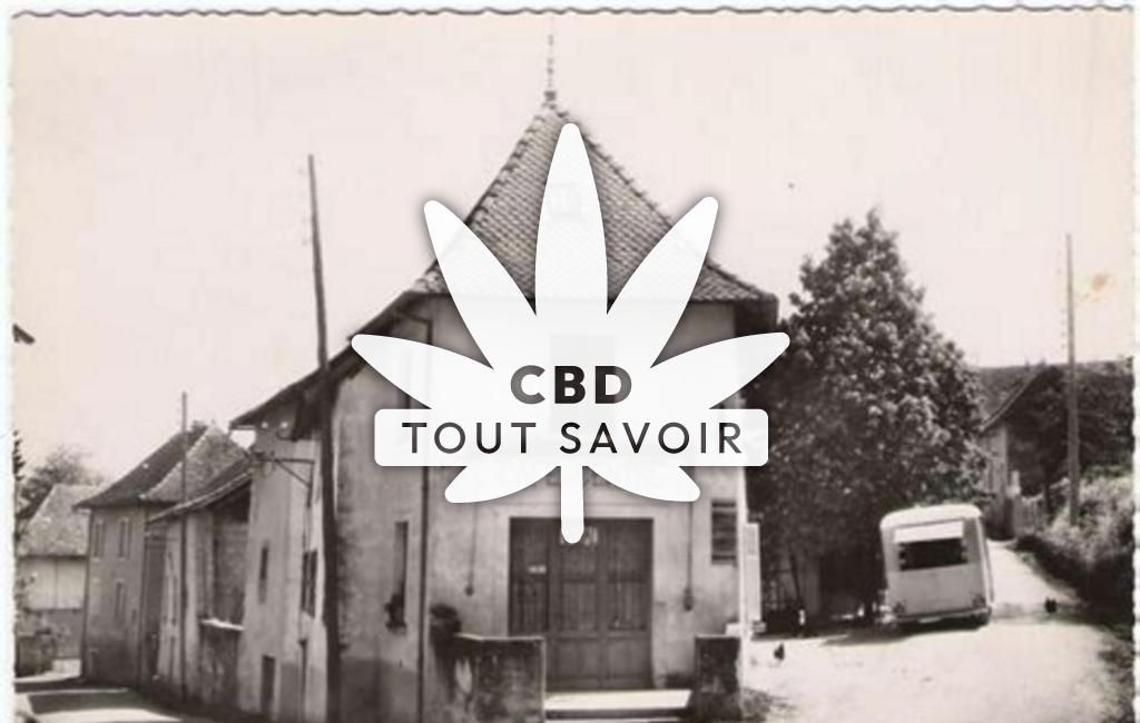 Village à Vasselin avec feuille Cannabis CBD