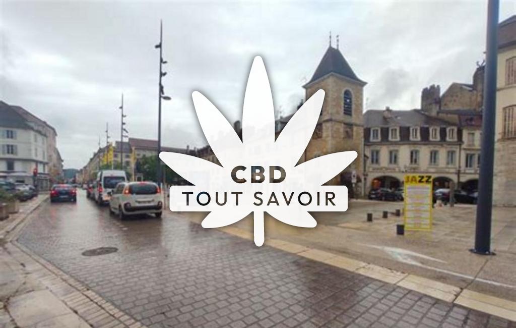 Village à Chemin avec feuille Cannabis CBD