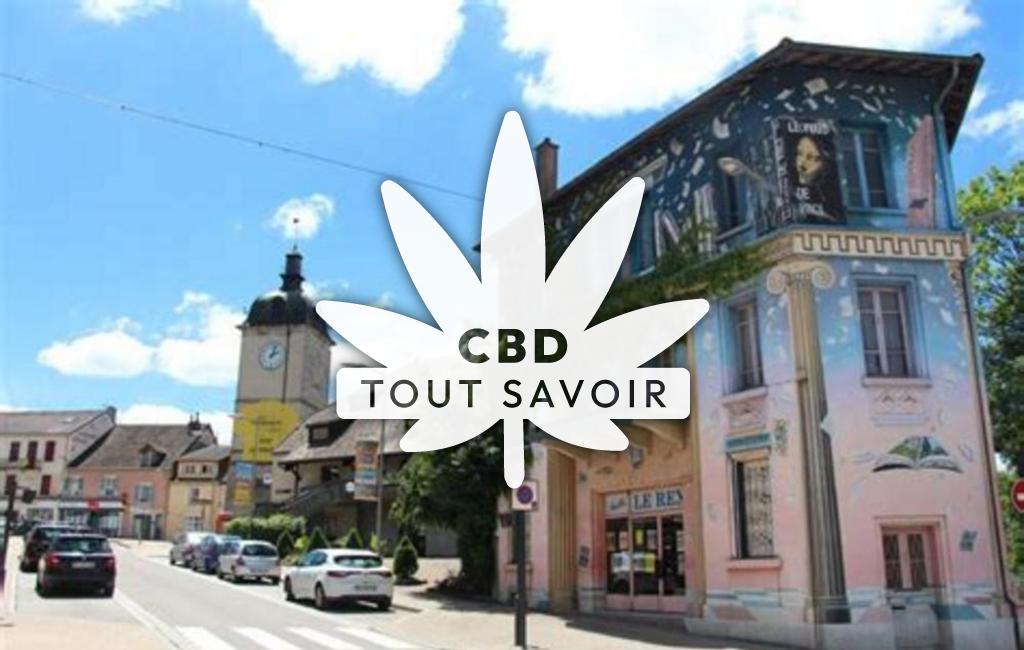 Village à Petit-Noir avec feuille Cannabis CBD