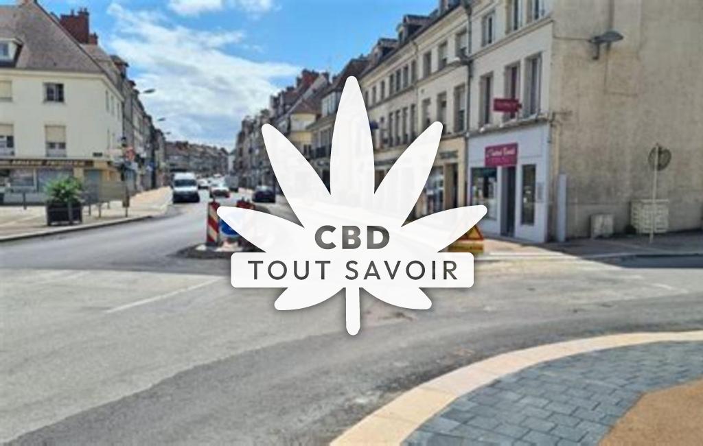 Village à Chatillon avec feuille Cannabis CBD