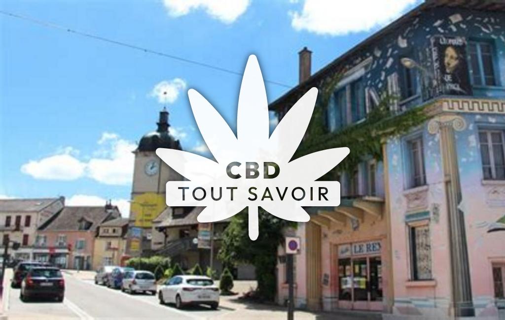 Village à Arlay avec feuille Cannabis CBD