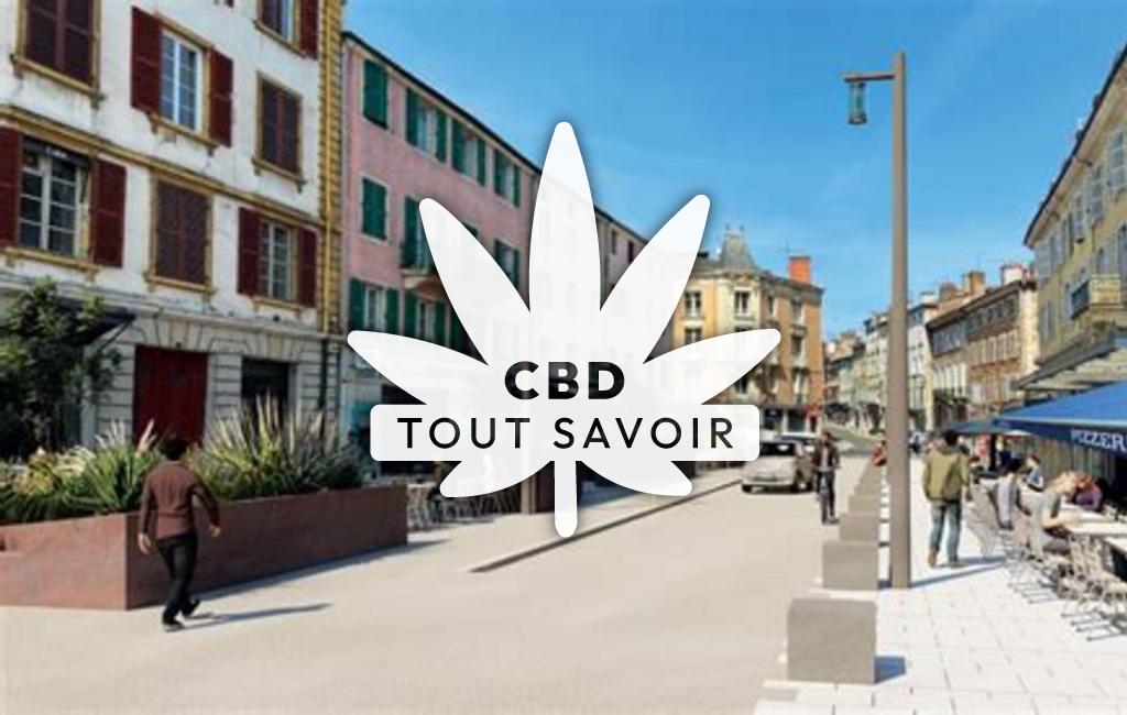 Village à Coyriere avec feuille Cannabis CBD