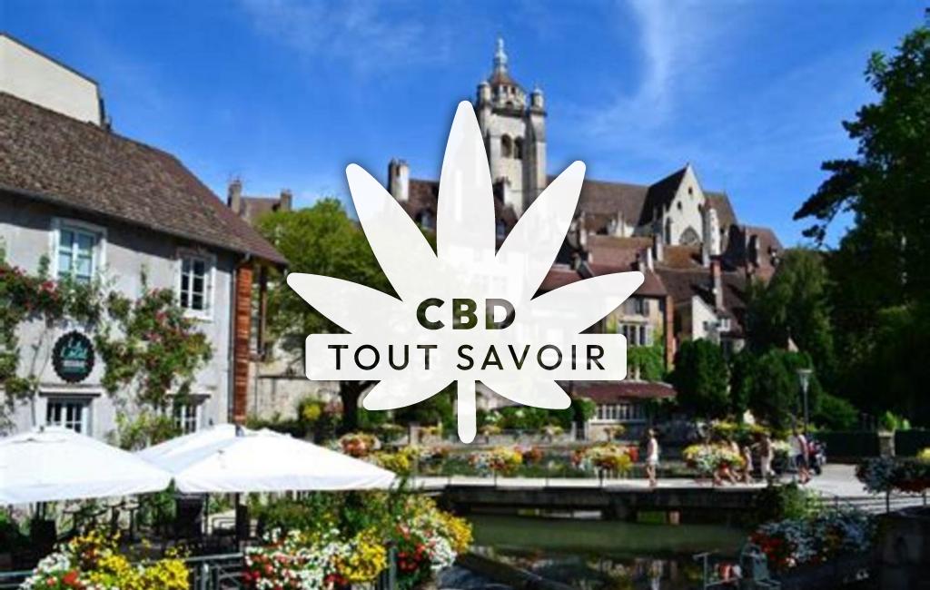Village à Le-Chateley avec feuille Cannabis CBD