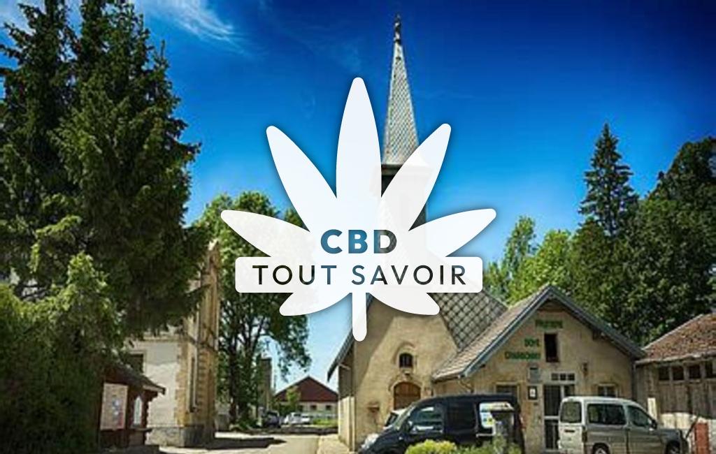Village à Doye avec feuille Cannabis CBD