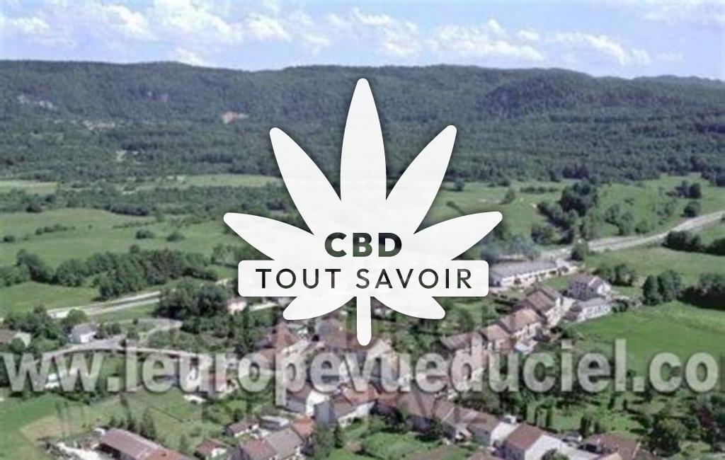 Village à Charchilla avec feuille Cannabis CBD