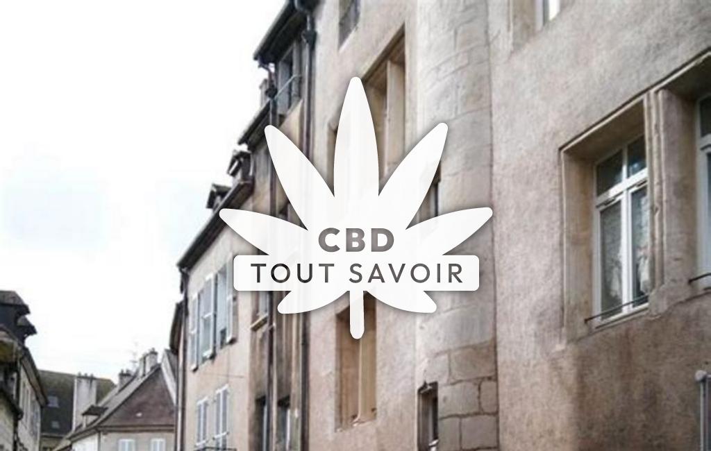Village à Coyron avec feuille Cannabis CBD