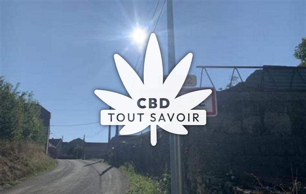 Village à Alieze avec feuille Cannabis CBD