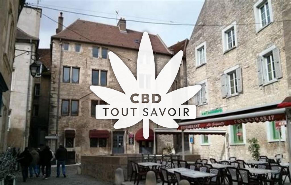 Village à Loulle avec feuille Cannabis CBD