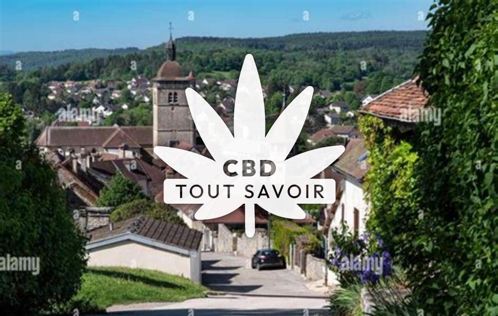 Village à Ecleux avec feuille Cannabis CBD