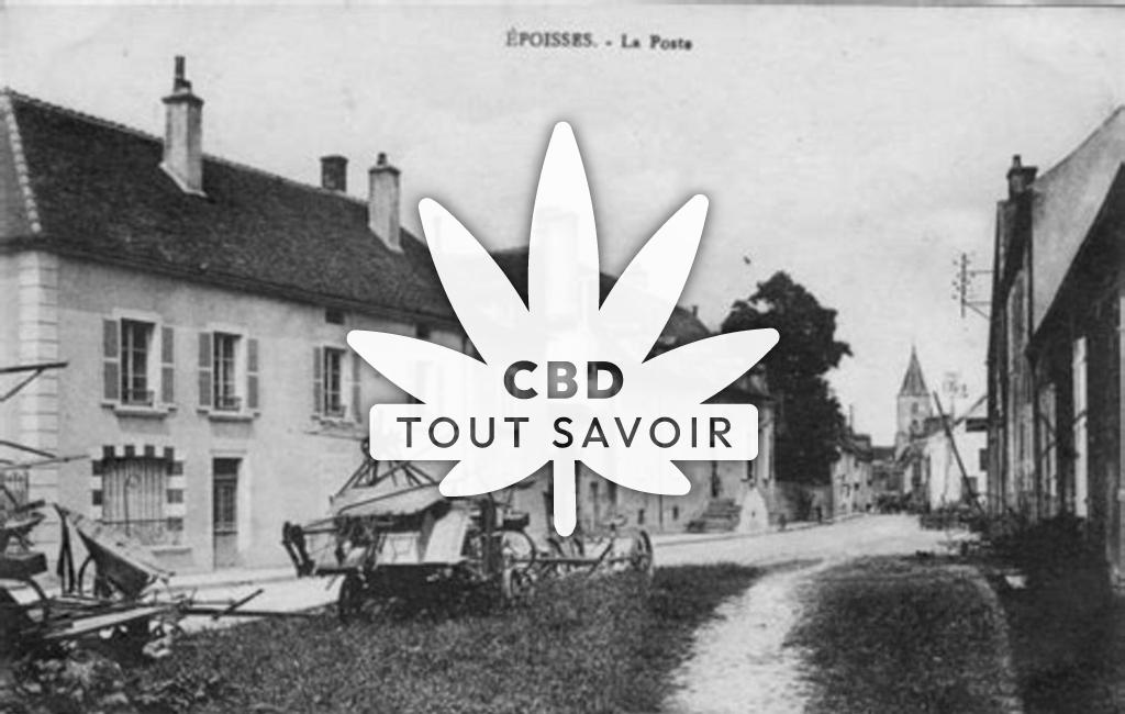 Village à La-Breteniere avec feuille Cannabis CBD