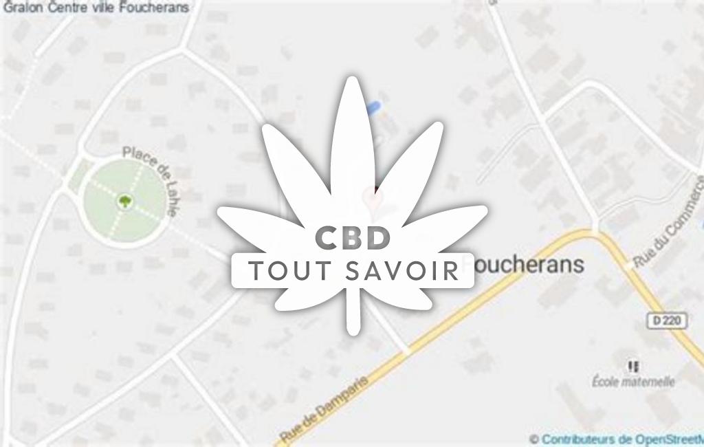 Village à Foucherans avec feuille Cannabis CBD