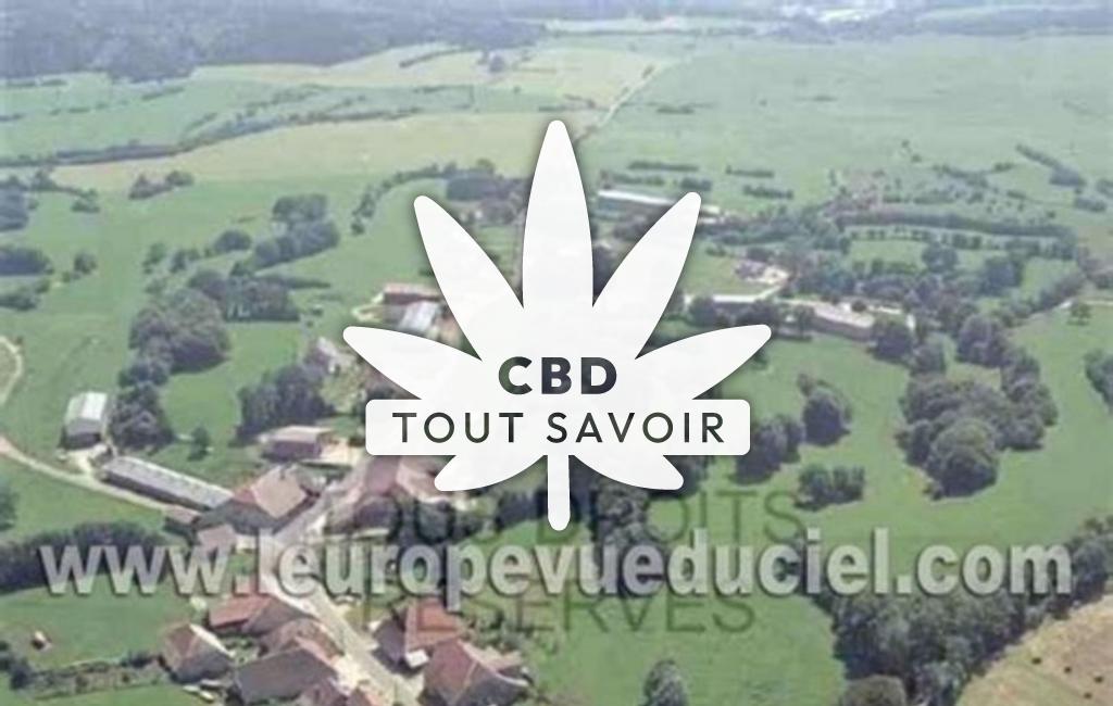 Village à Abergement-les-Thesy avec feuille Cannabis CBD