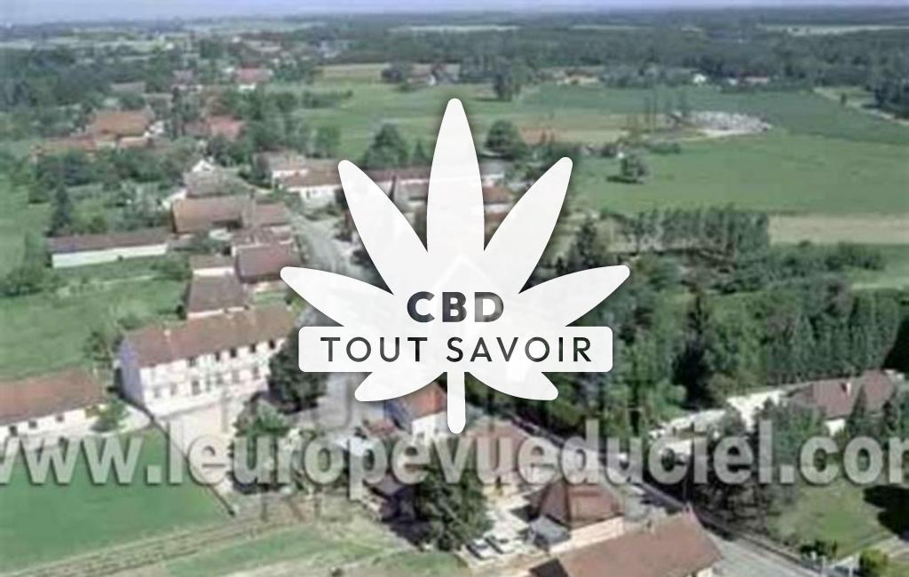 Village à Pleure avec feuille Cannabis CBD