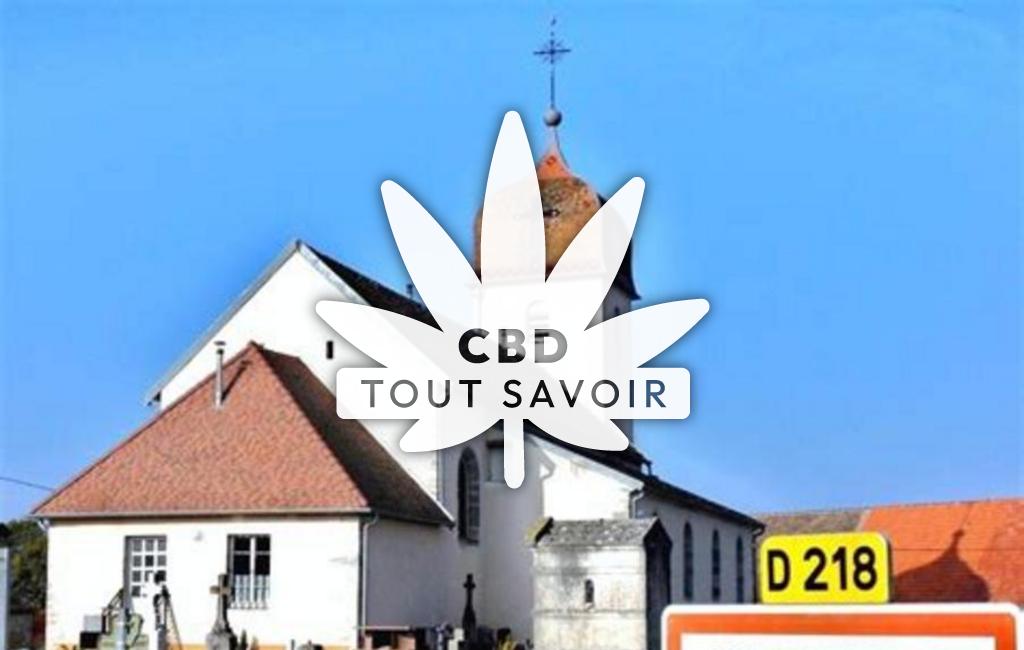 Village à Villers-les-Bois avec feuille Cannabis CBD