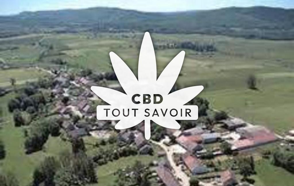 Village à Blye avec feuille Cannabis CBD