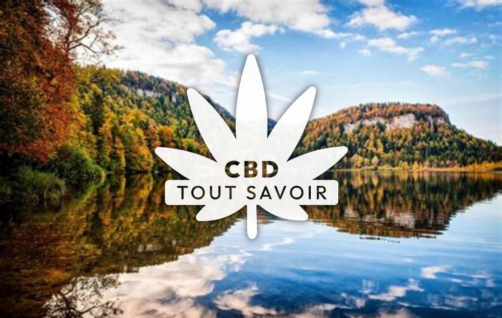Village à Bonlieu avec feuille Cannabis CBD