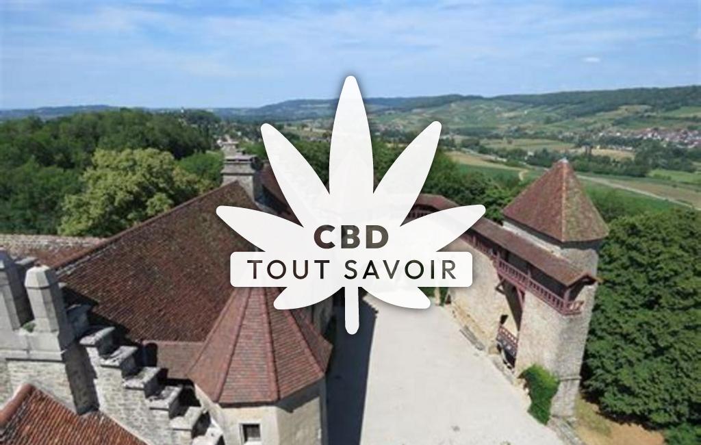 Village à Le-Pin avec feuille Cannabis CBD