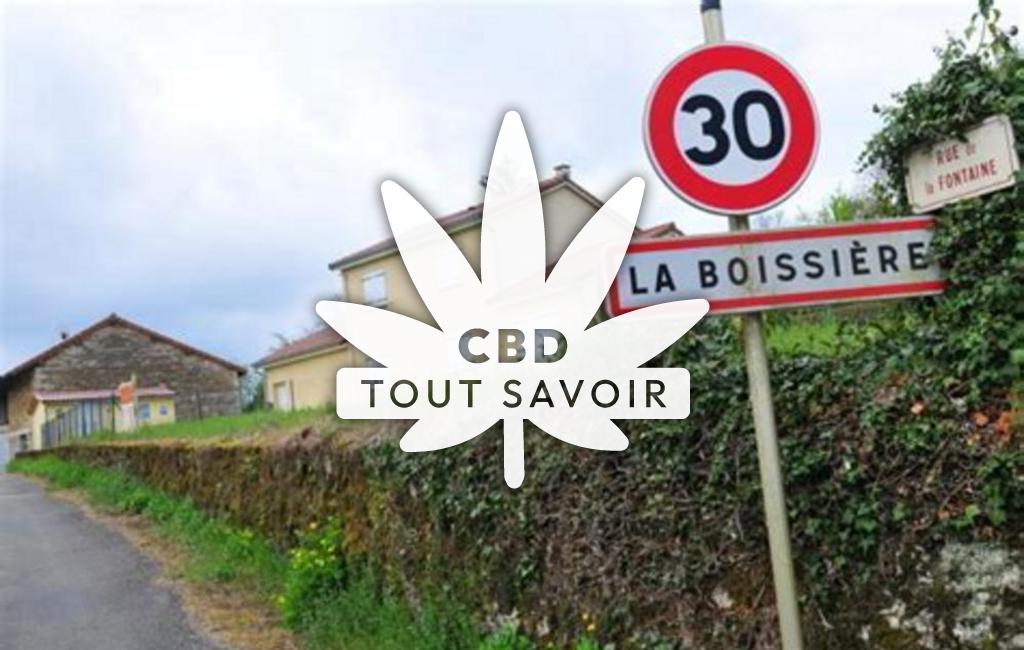 Village à La-Boissiere avec feuille Cannabis CBD