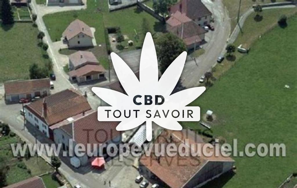 Village à Cuvier avec feuille Cannabis CBD