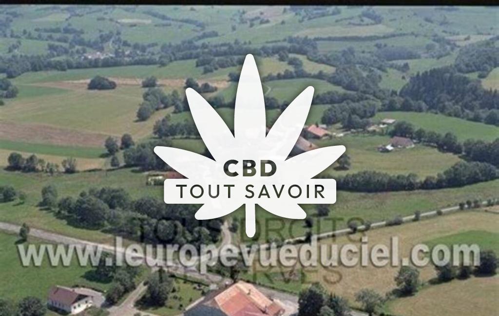 Village à Plenisette avec feuille Cannabis CBD