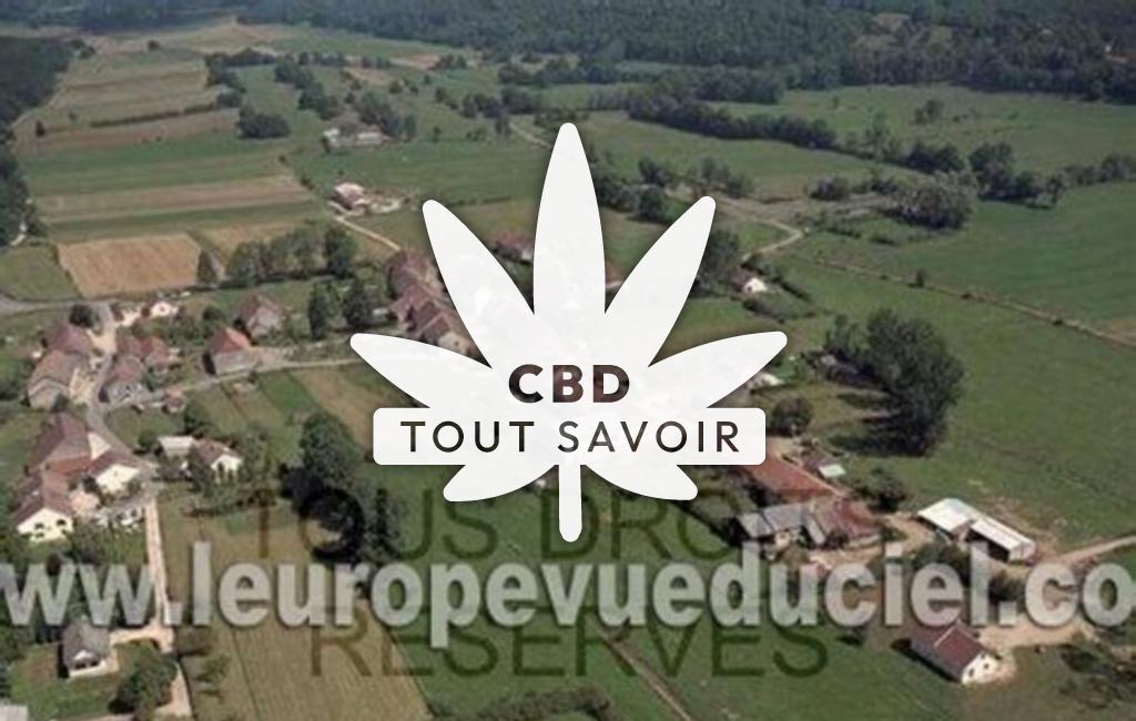 Village à Beffia avec feuille Cannabis CBD