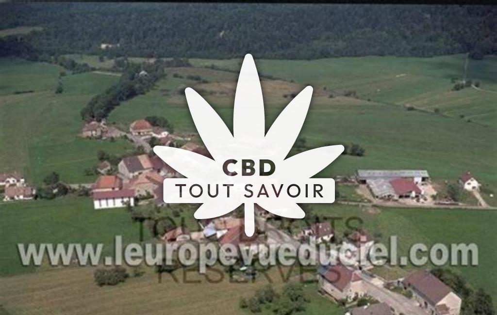 Village à Pillemoine avec feuille Cannabis CBD