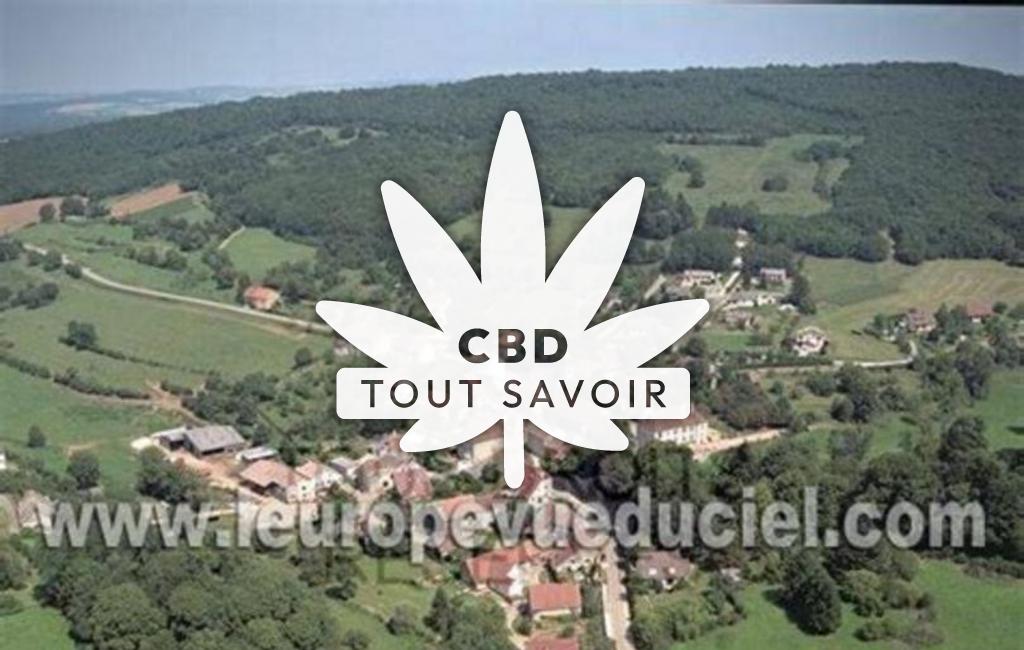 Village à Taxenne avec feuille Cannabis CBD
