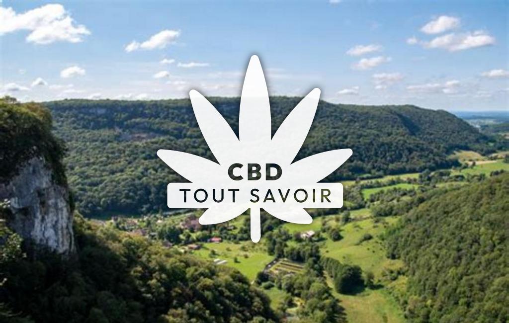 Village à La-Chatelaine avec feuille Cannabis CBD