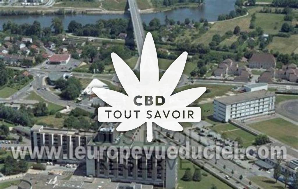 Village à Plumont avec feuille Cannabis CBD