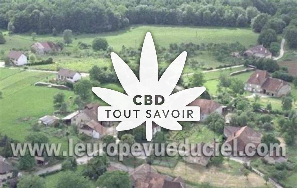 Village à Abergement-le-Petit avec feuille Cannabis CBD