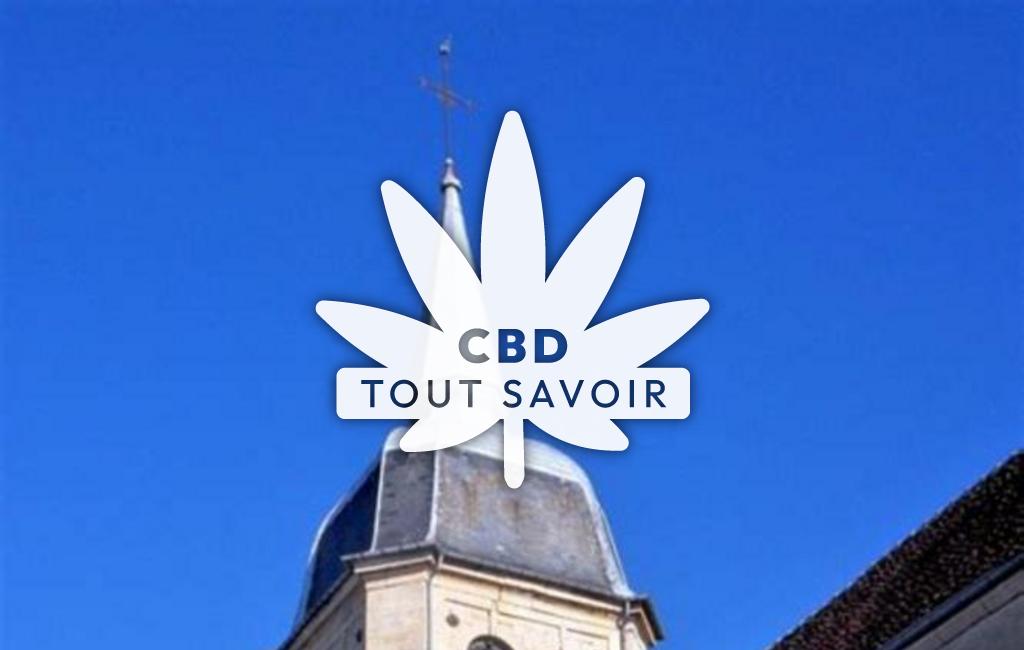 Village à Colonne avec feuille Cannabis CBD