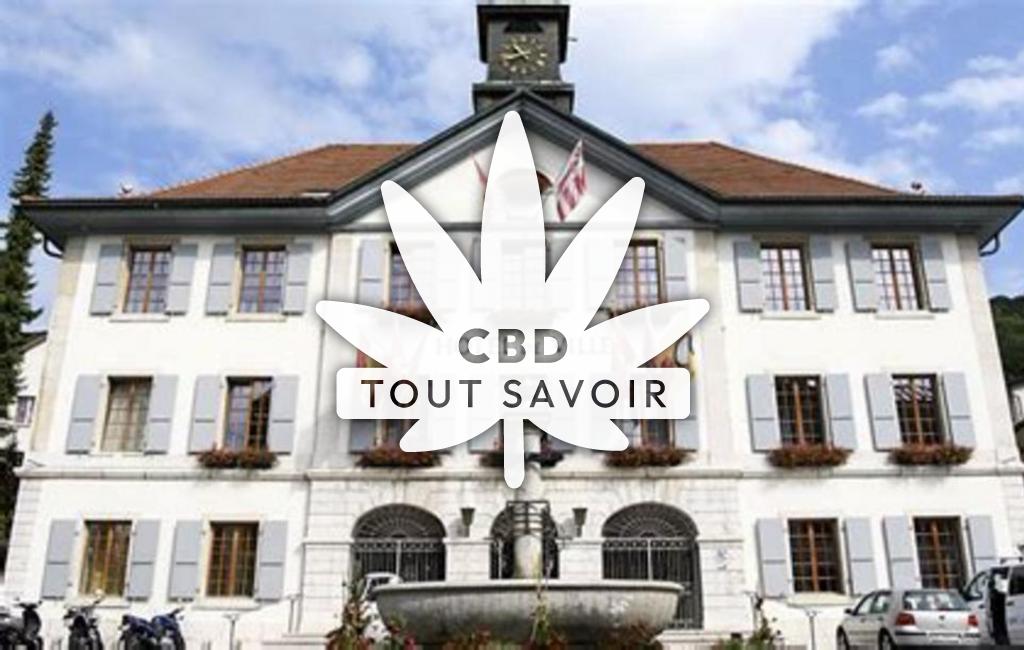 Village à Tourmont avec feuille Cannabis CBD