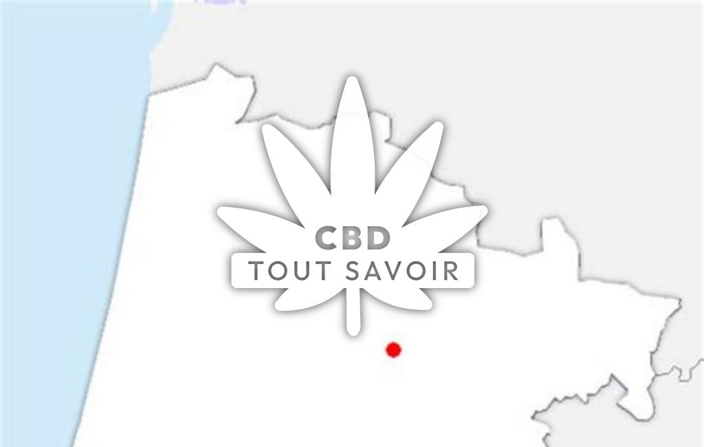 Village à Cere avec feuille Cannabis CBD
