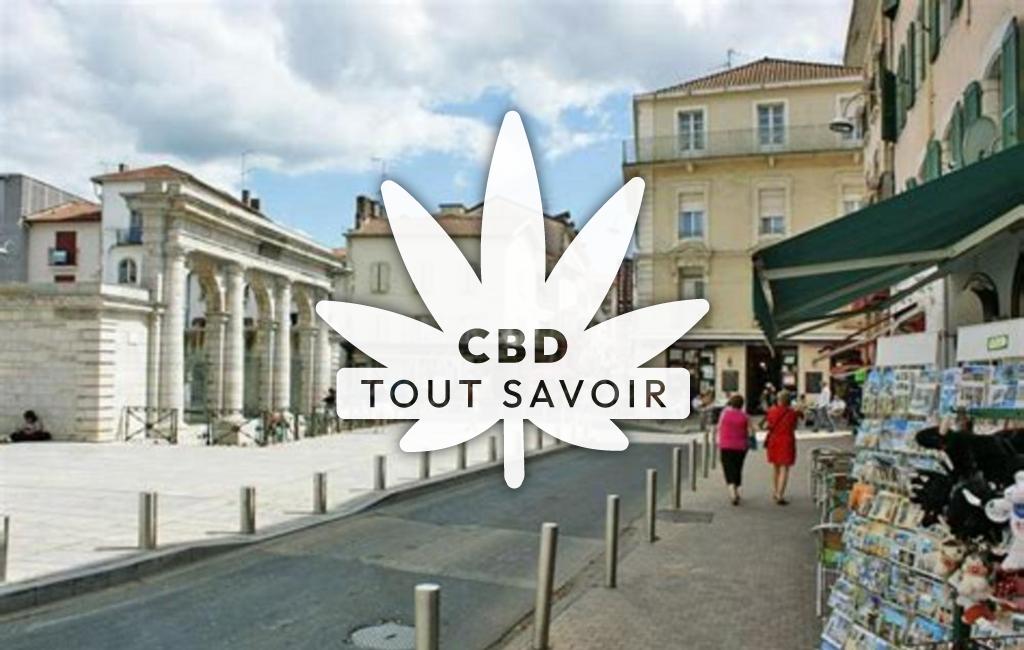 Village à Dax avec feuille Cannabis CBD