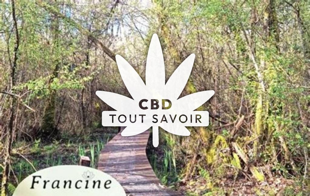 Village à Villenave avec feuille Cannabis CBD