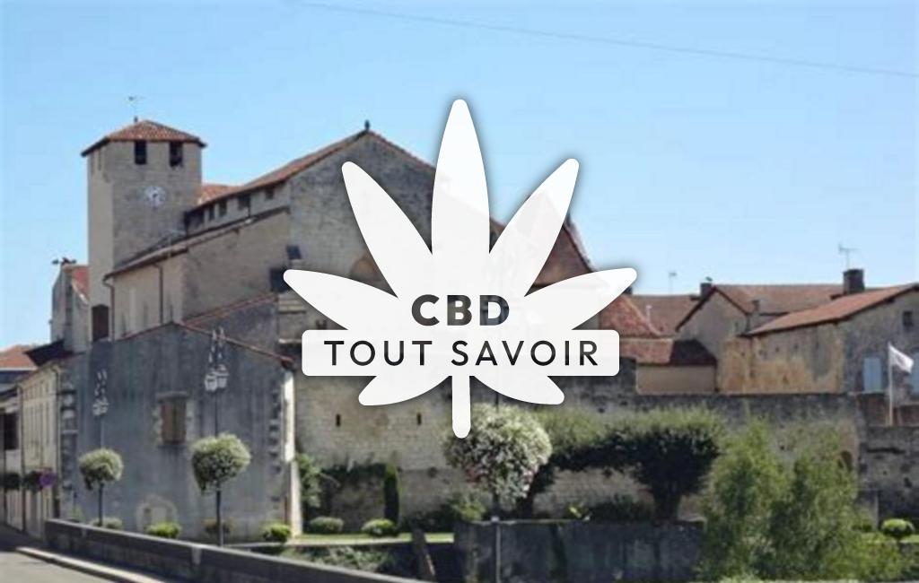 Village à Roquefort avec feuille Cannabis CBD