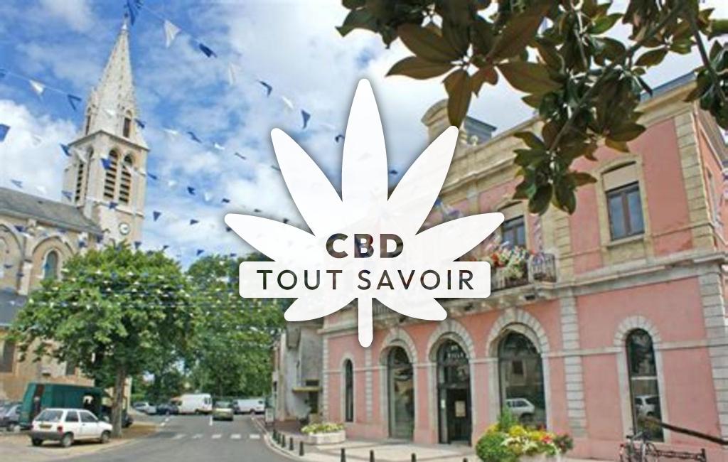 Village à Soustons avec feuille Cannabis CBD